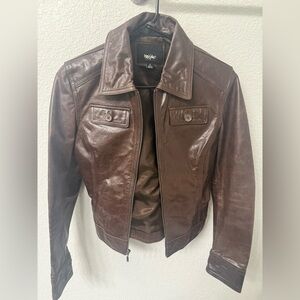 Women’s Vintage Brown Leather Jacket